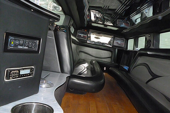 hummer limo comfortable leather seats