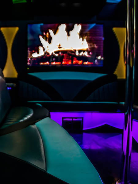 Victoria party bus interior